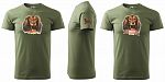 Pánské myslivecké tričko 129 PXT CREATIVE se psem khaki vel. XL - Obrázek (8)